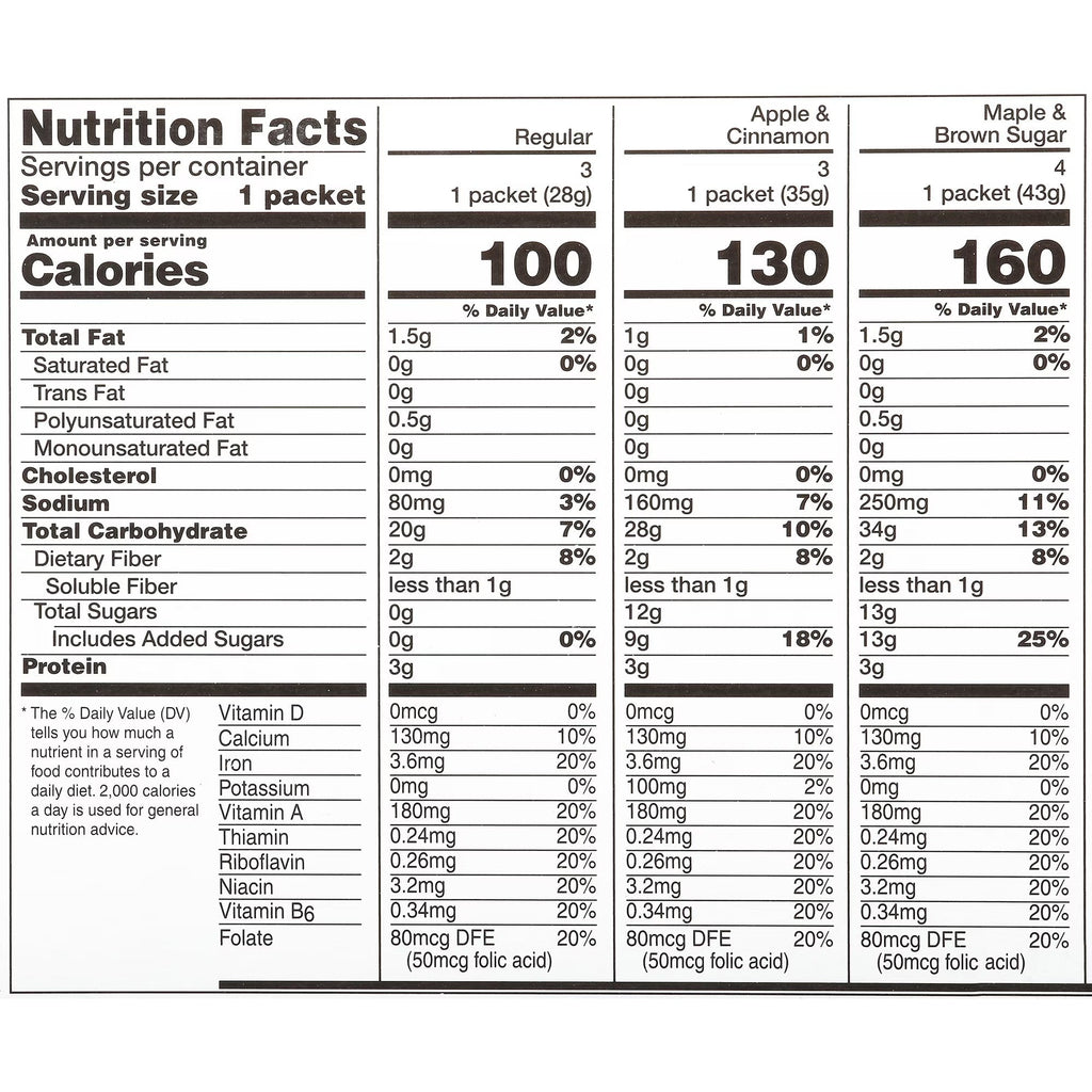 Instant Irish Oatmeal Variety Pack