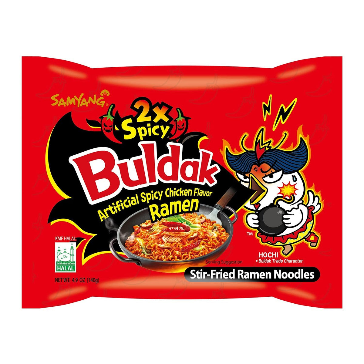 Buldak 2x Spicy Chicken Flavor Noodles Ramen (5 CT)