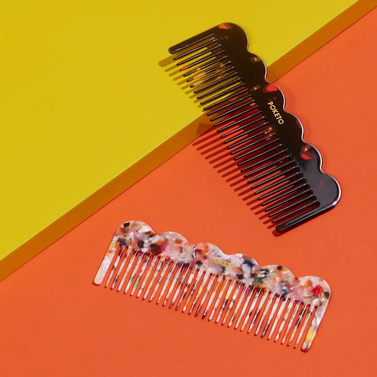 Wave Comb - Black Amber