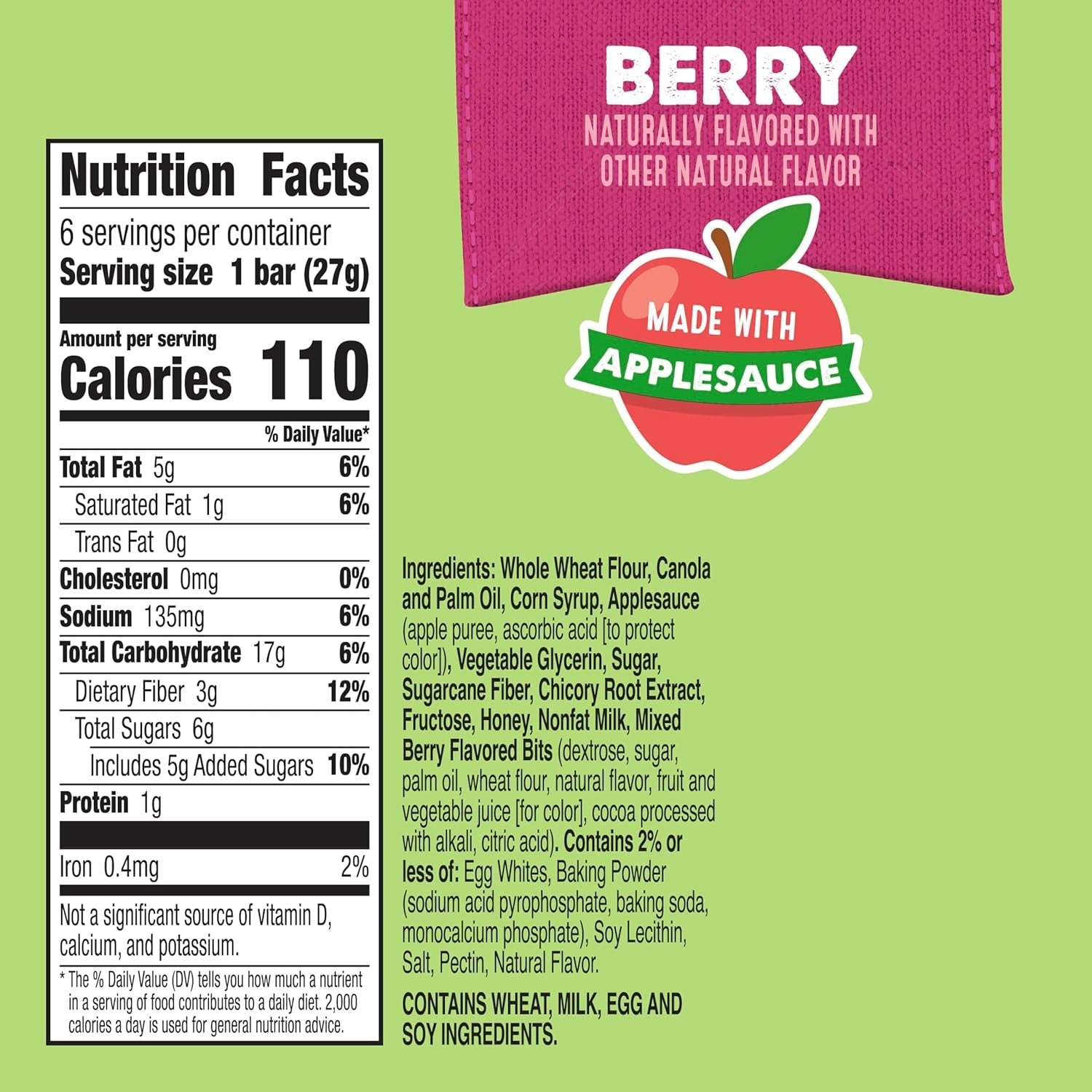 Soft-Baked Bars Berry (6 CT)