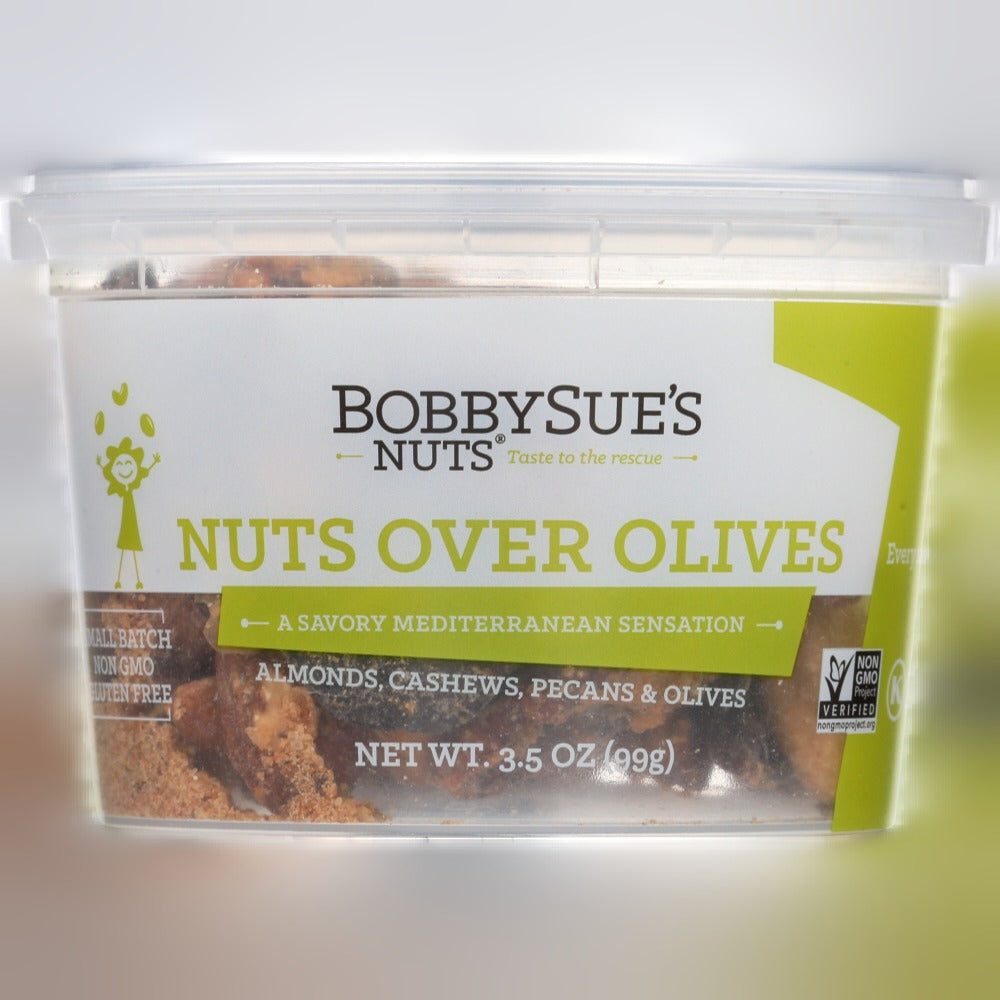 Nuts Over Olives - Almonds, Cashews, Pecans, and Olives