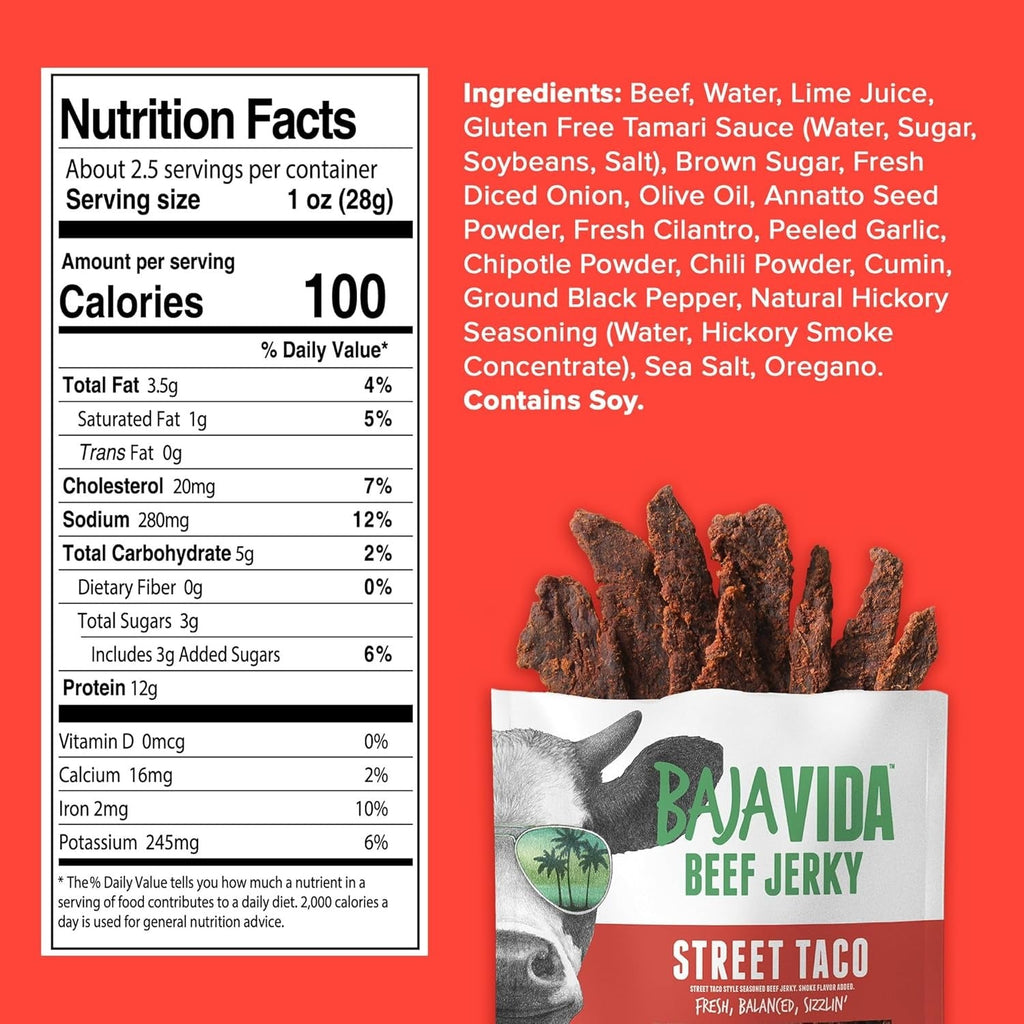 Street Taco Beef Jerky (12 Pack)