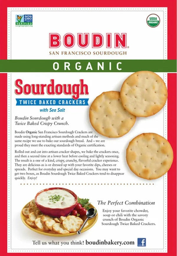 Sourdough Twice Baked Crackers with Sea Salt