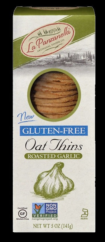 Gluten Free Oat Thins-Roasted Garlic