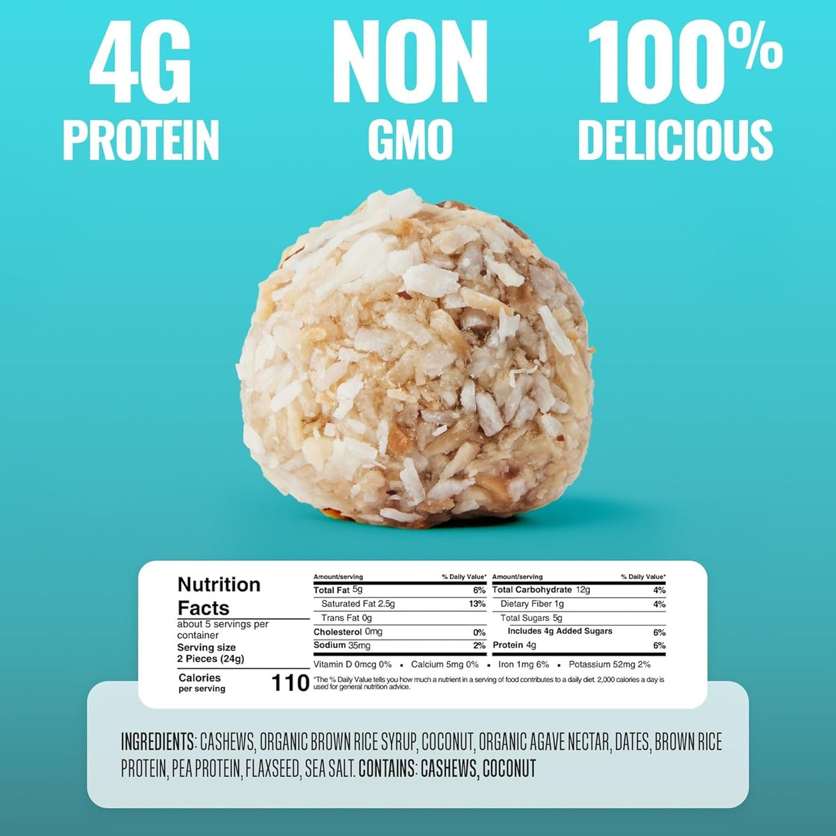 Coconut & Cashew Protein Bites