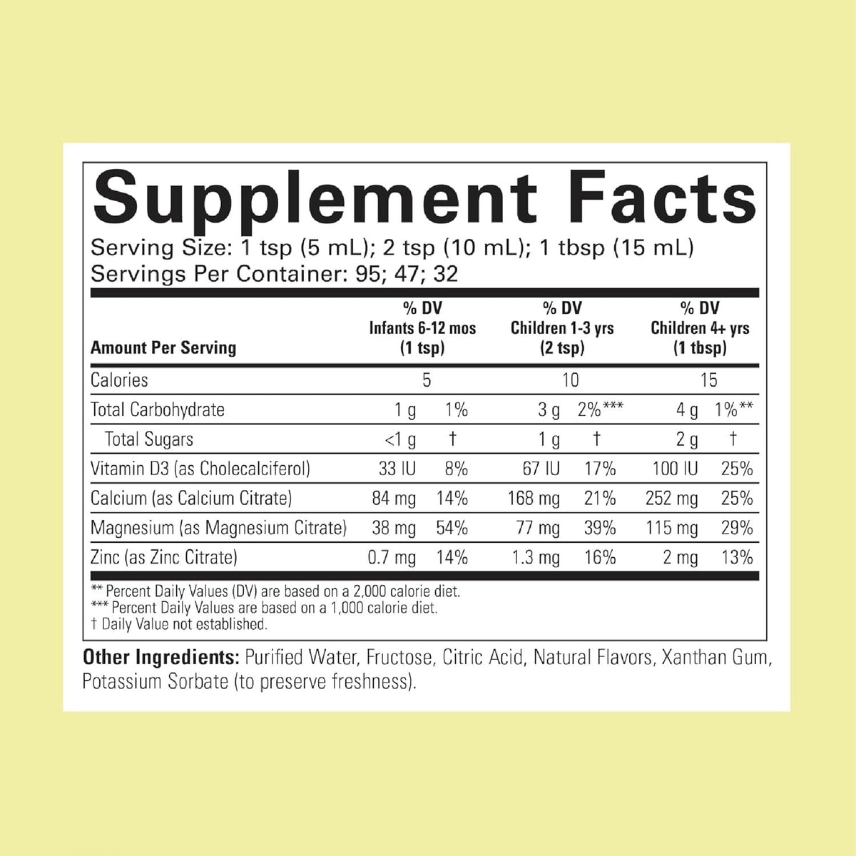 Liquid Calcium With Magnesium, Natural Orange Flavor
