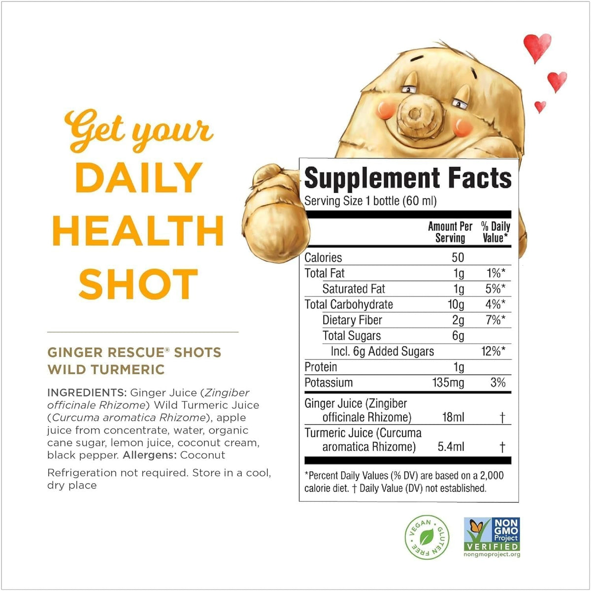 Wild Turmeric Ginger Shot Rescue (12 Pack)
